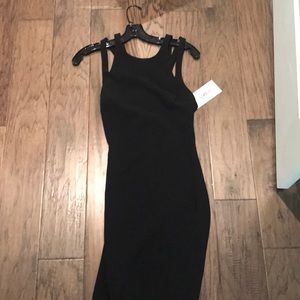 Black cocktail dress